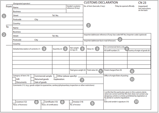 How to complete a Customs Form - Cargo Clear